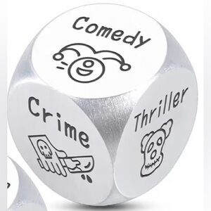 Movie Decision Date Night Metal Dice – Comedy Romance Thriller Action SciFi Game